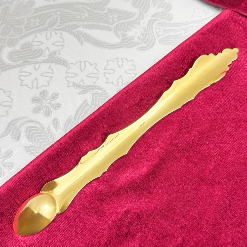 2.7.1094лпрэ Лжица латунная в позолоте с эмалью фото 4