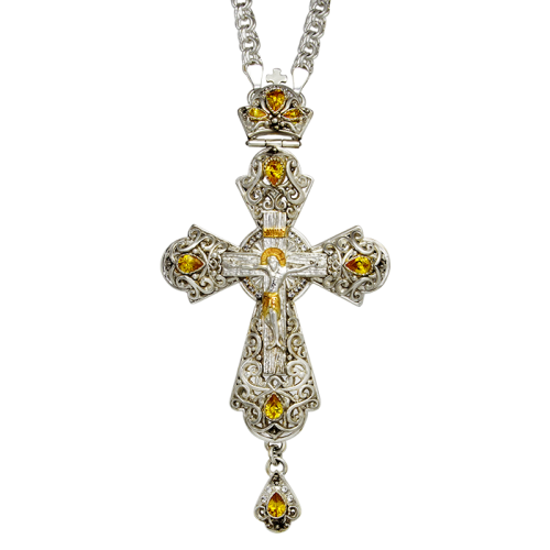 2.10.0131л/1л Крест наперсный со вставками 2.10.0131л/1л Крест наперсный со вставками