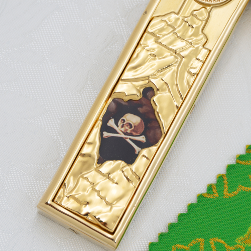 2.7.2122лп-2 Крест напрестольный латунный в позолоте фото 4 2.7.2122лп-2 Крест напрестольный латунный в позолоте фото 4