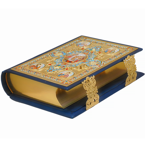 2.7.2282лп-2-М Евангелие напрестольное в позолоте фото 6