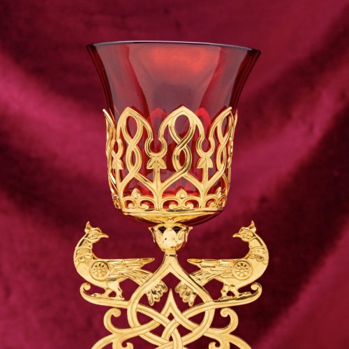 2.7.2871лп Лампада напрестольная в позолоте фото 2