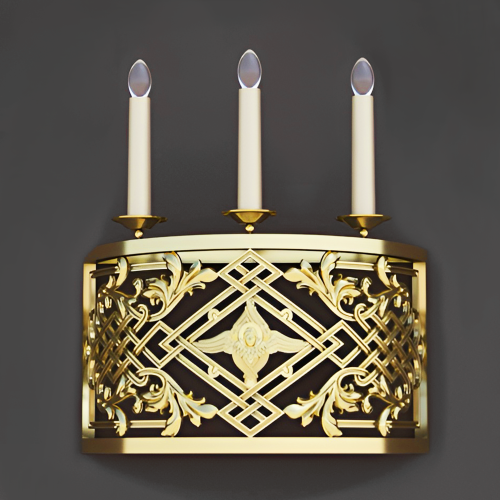 5.7.2973лм Бра церковное на 3 свечи 5.7.2973лм Бра церковное на 3 свечи