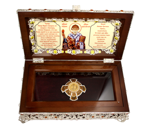 2.7.0951лэ/510лп Ковчег латунный с эмалью и мощевиком 2.7.0510лп 2.7.0951лэ/510лп Ковчег латунный с эмалью и мощевиком 2.7.0510лп