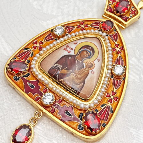 2.7.2303лп-18/1лп-М Панагия в позолоте фото 7 2.7.2303лп-18/1лп-М Панагия в позолоте фото 7