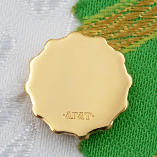 2.7.2971лп Мощевик латунный в позолоте фото 4 2.7.2971лп Мощевик латунный в позолоте фото 4