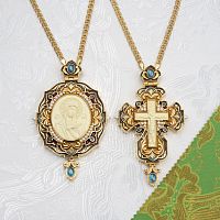 2.7.2620лп-11/1лп-К-М Архиерейский наперсный комплект в позолоте