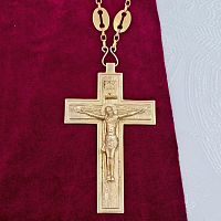 2.10.0175лп/46лп Крест наперсный латунный в позолоте