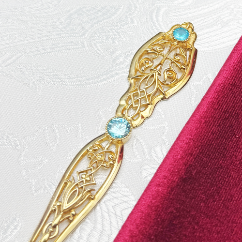 2.7.0433клп Лжица комбинированная со вставками и позолотой фото 2 2.7.0433клп Лжица комбинированная со вставками и позолотой фото 2