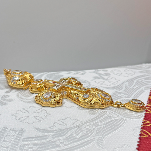 2.10.0156лп-2/1лп Крест наперсный в позолоте фото 3 2.10.0156лп-2/1лп Крест наперсный в позолоте фото 3