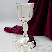 2.7.1813л Потир мельхиоровый на 0,5л в серебрении