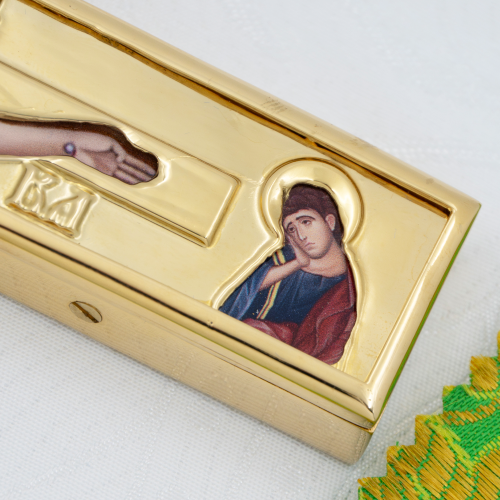 2.7.2122лп-2 Крест напрестольный латунный в позолоте фото 5 2.7.2122лп-2 Крест напрестольный латунный в позолоте фото 5