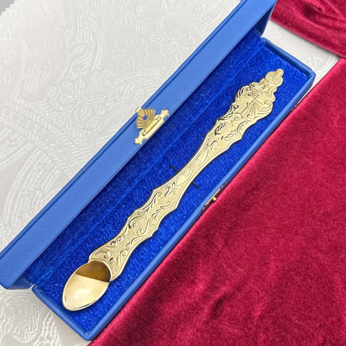 2.7.0005лп Лжица латунная в позолоте фото 8 2.7.0005лп Лжица латунная в позолоте фото 8