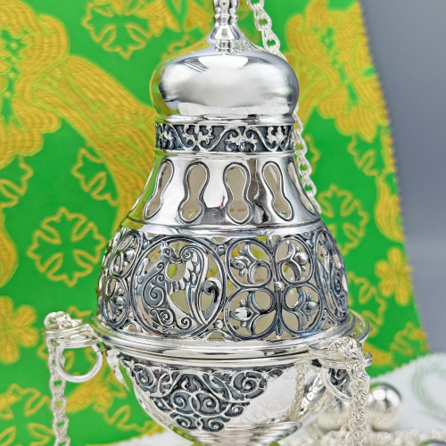 2.7.2892лр Кадило латунное в серебрении фото 5 2.7.2892лр Кадило латунное в серебрении фото 5