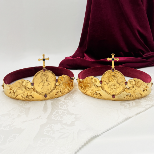 2.7.2900лп-К Венцы латунные в позолоте - комплект