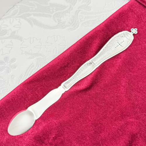 2.7.0698л Лжица латунная в серебрении фото 2