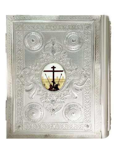 2.7.2173л-2 Евангелие напрестольное в серебрении фото 4