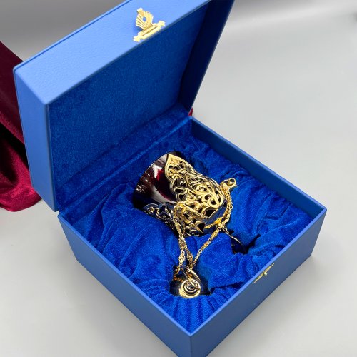 2.7.2117лп/202лп Лампада подвесная в позолоте фото 6