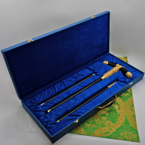 2.7.0918лп Посох латунный в позолоте фото 10 2.7.0918лп Посох латунный в позолоте фото 10