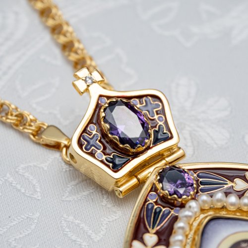 2.7.2303лп-18/1лп-М Панагия в позолоте фото 2