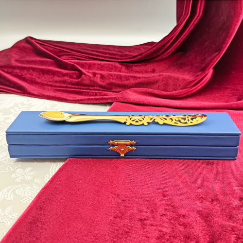 2.7.1516лп Лжица латунная в позолоте фото 5