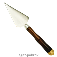 2.7.0776лпс-7 Копие среднее с деревянной ручкой и латунным наконечником в позолоте