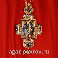 2.10.0321лпр-2/1лп Крест наперсный в позолоте с цепью