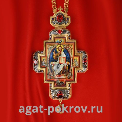 2.10.0321лпр-2/1лп Крест наперсный в позолоте с цепью