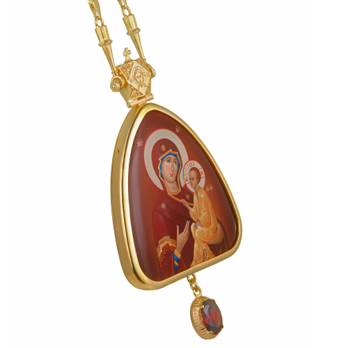 2.7.2484лп-2/64лп Панагия в позолоте фото 4