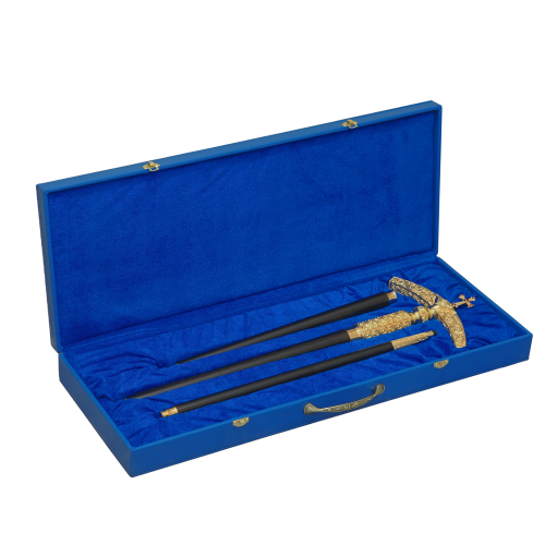 2.7.2665лнп Жезл латунный с натуральными камнями в позолоте фото 13 2.7.2665лнп Жезл латунный с натуральными камнями в позолоте фото 13