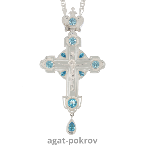 2.10.0575л/1л Крест наперсный в серебрении 2.10.0575л/1л Крест наперсный в серебрении