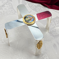 2.7.2761лф-2 Звездица в серебрении с фрагментарной позолотой