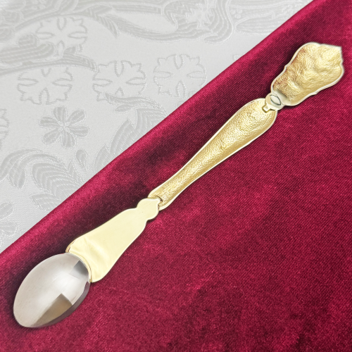 2.7.0176клп Лжица латунная комбинированная в позолоте со вставками фото 5 2.7.0176клп Лжица латунная комбинированная в позолоте со вставками фото 5