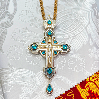 2.10.0575лфр/1лп Крест наперсный в серебрении