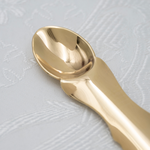2.7.1434лпр Лжица латунная в позолоте с патинированием фото 2 2.7.1434лпр Лжица латунная в позолоте с патинированием фото 2