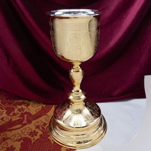 2.7.1814лп Потир в позолоте на 1л