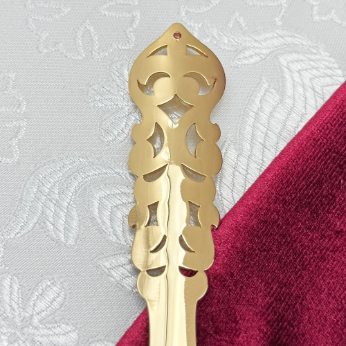 2.7.2728лп Лжица латунная в позолоте фото 5