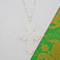 2.10.0603л/64л Крест наперсный в серебрении