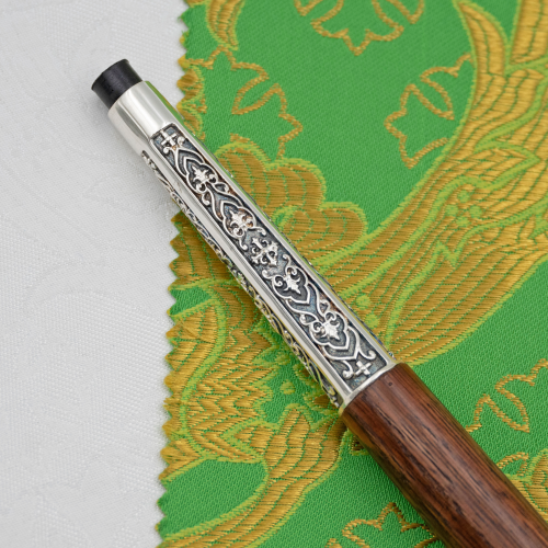 2.7.2016лр Посох латунный с фиолетовыми камнями в серебрении фото 5 2.7.2016лр Посох латунный с фиолетовыми камнями в серебрении фото 5