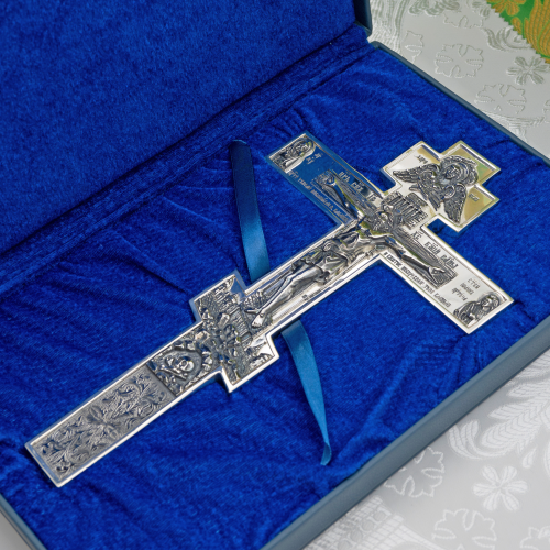 2.7.2544лр Крест напрестольный латунный в серебрении фото 12 2.7.2544лр Крест напрестольный латунный в серебрении фото 12