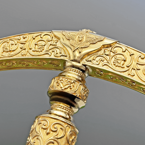 2.7.2002лп Посох латунный со вставками в позолоте фото 14