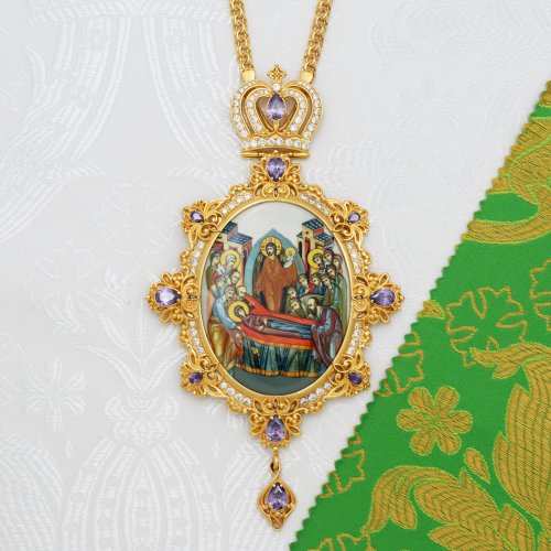 2.10.0285лп-2/1лп Крест наперсный в позолоте с цепью 2.10.0285лп-2/1лп Крест наперсный в позолоте с цепью