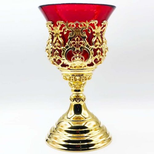 2.7.1338лп Лампада латунная в позолоте 2.7.1338лп Лампада латунная в позолоте