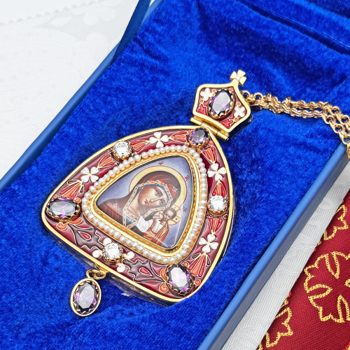 2.7.2303лп-18/1лп-М Панагия в позолоте фото 4