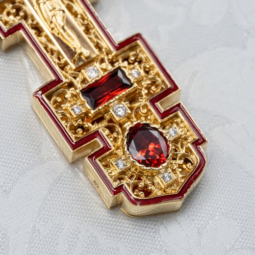 2.10.0627лпэ/1лп Крест наперсный в позолоте фото 6