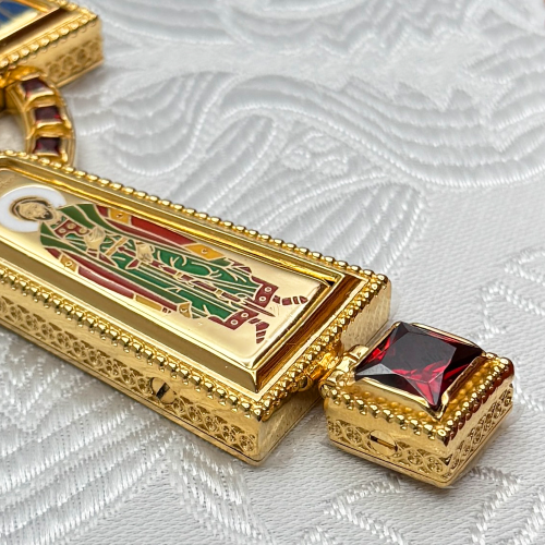 2.10.0400лп-28/1лп Наперсный латунный крест фото 8