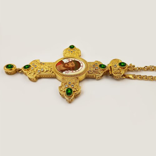 2.10.0345лп-2/1лп Крест наперсный в позолоте c цепью фото 3 2.10.0345лп-2/1лп Крест наперсный в позолоте c цепью фото 3