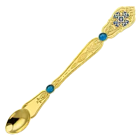 2.7.0176лп Лжица латунная в позолоте