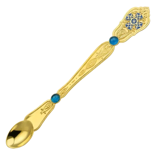 2.7.0176лп Лжица латунная в позолоте