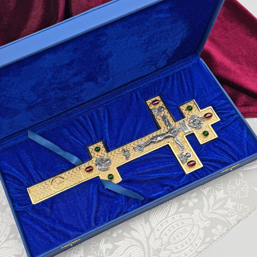 2.7.2191лпр Крест напрестольный латунный в позолоте фото 6 2.7.2191лпр Крест напрестольный латунный в позолоте фото 6