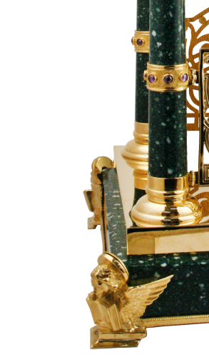 2.7.1976лпч фото 5 2.7.1976лпч Дарохранительница латунная с акрилом в позолоте купить фото 5